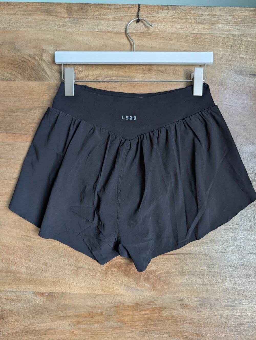 LSKD Pacer 3in Run Shorts Womens M Black Lined High Rise Athletic NWT